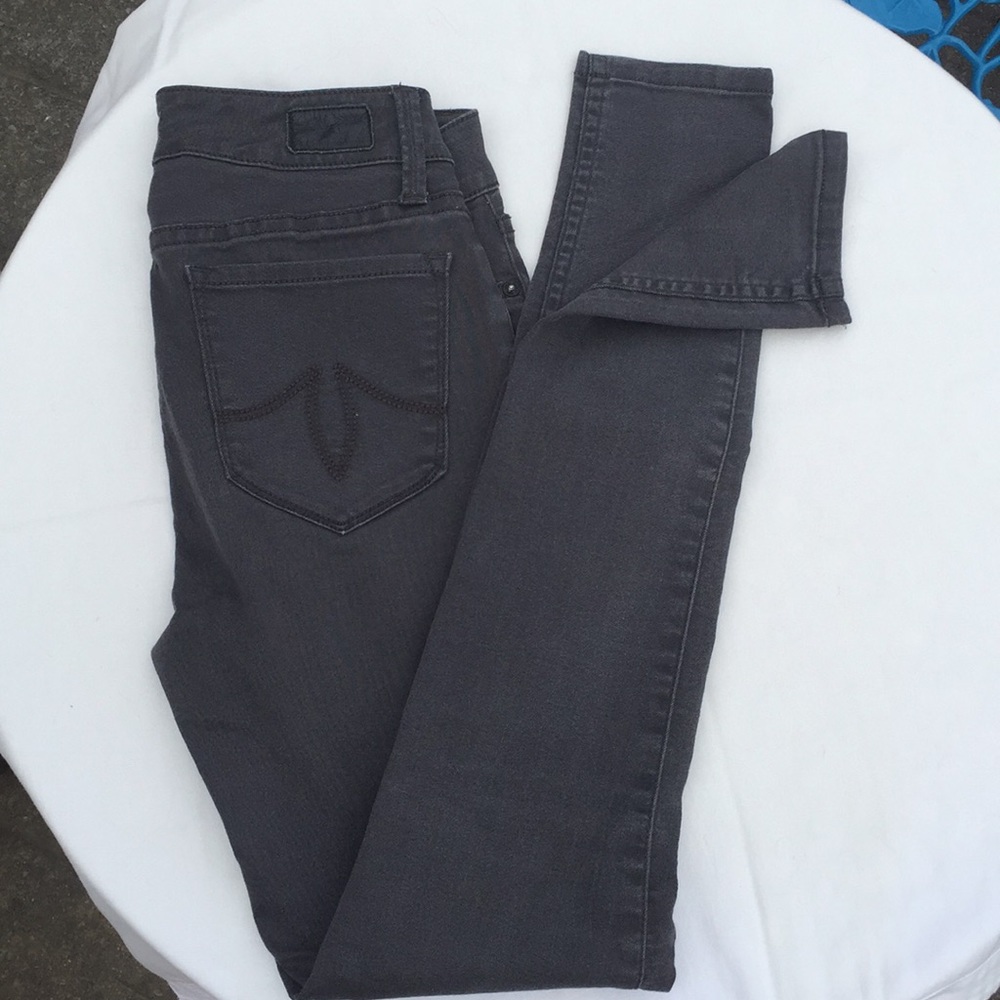 Level 99 skinny mid rise gray jeans - Picture 4 of 6